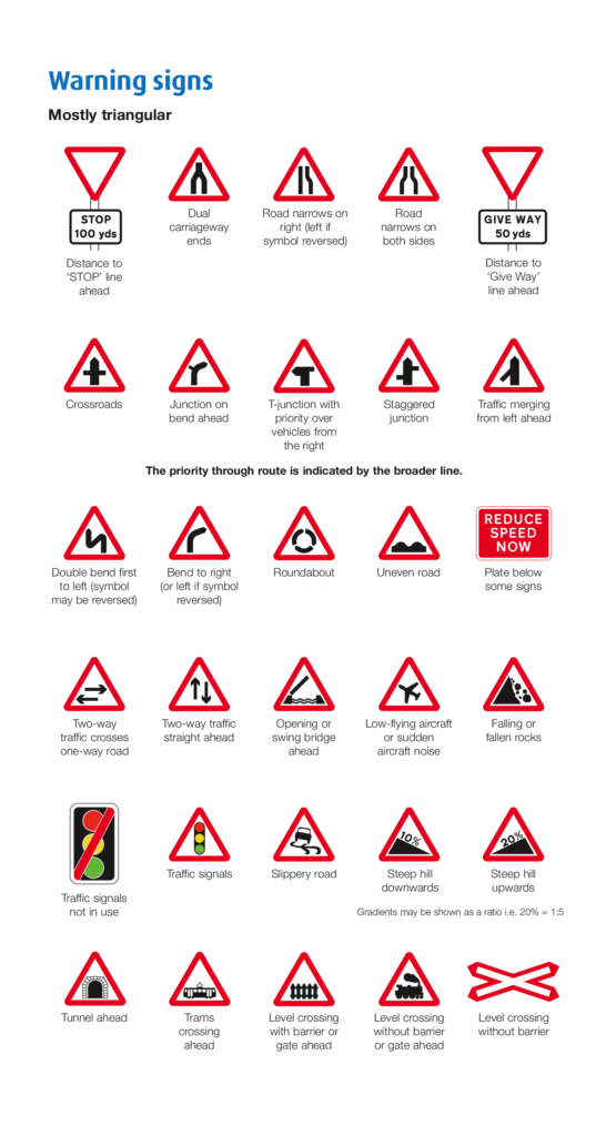 6 traffic sign